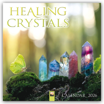 Healing Crystals - Heilsteine - Heilkristalle 2026 - Original Flame Tree Publishing-Kalender [Kalender]