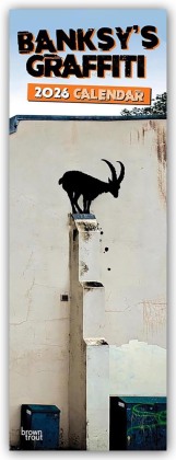 Banksy's Graffiti 2026 - Slimline-Kalender 2026
