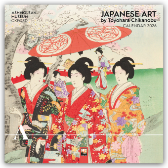 Japanese Art by Toyohara Chikanobu - Japanische Kunst 2026 - Original Flame Tree Publishing-Kalender [Kalender]