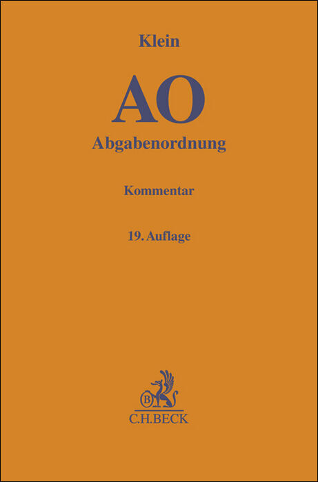 Abgabenordnung. AO main product photo