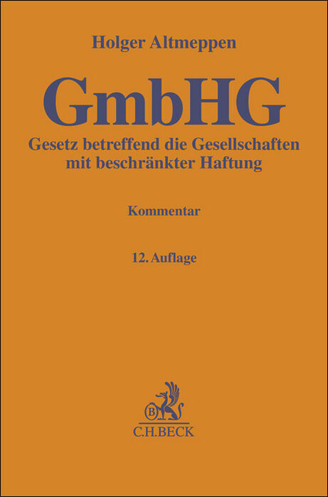 Gesetz betreffend die Gesellschaften mit beschränkter Haftung. GmbHG main product photo