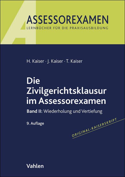 Die Zivilgerichtsklausur im Assessorexamen main product photo