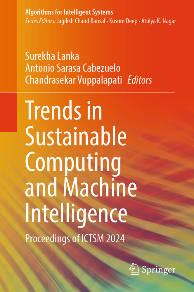 Trends in Sustainable Computing and Machine Intelligence main product photo