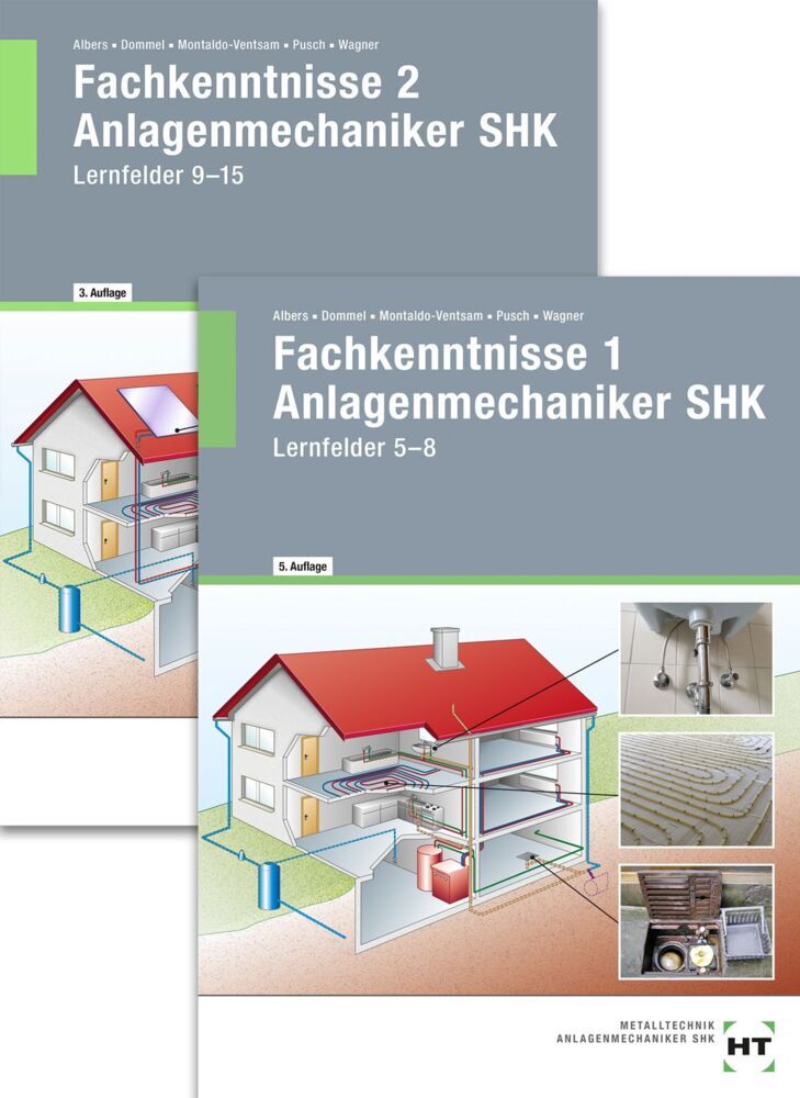 Paketangebot Fachkenntnisse Anlagenmechaniker SHK 1 + 2, m. 1 Buch main product photo