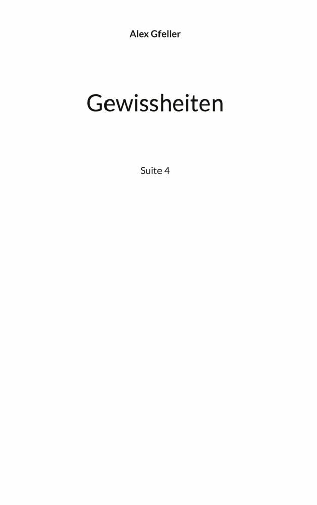 Gewissheiten main product photo