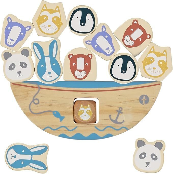 Balancierspiel AHOI 14-teilig aus Holz main product photo