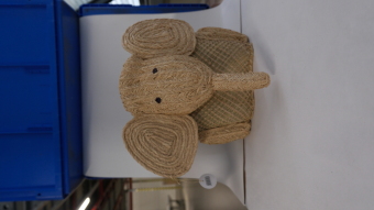 Aufbewahrungsbox ELEFANT aus Bast (49x30x40)