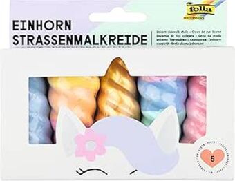 Straßenmalkreide EINHORN 5 Stück