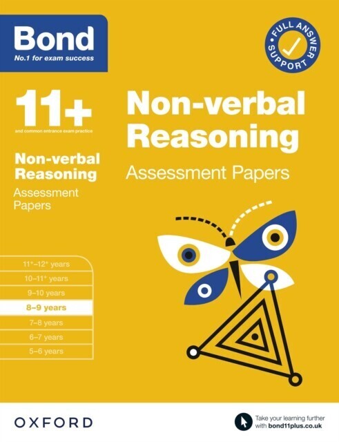 Bond 11+: Bond 11+ Non-verbal Reasoning Assessment Papers 8-9 years main product photo