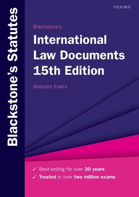 Blackstone's International Law Documents main product photo