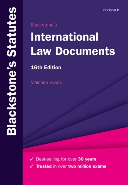 Blackstone's International Law Documents main product photo