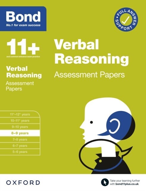 Bond 11+: Bond 11+ Verbal Reasoning Assessment Papers 8-9 years main product photo