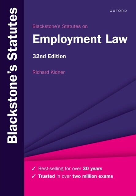 Blackstone's Statutes on Employment Law main product photo