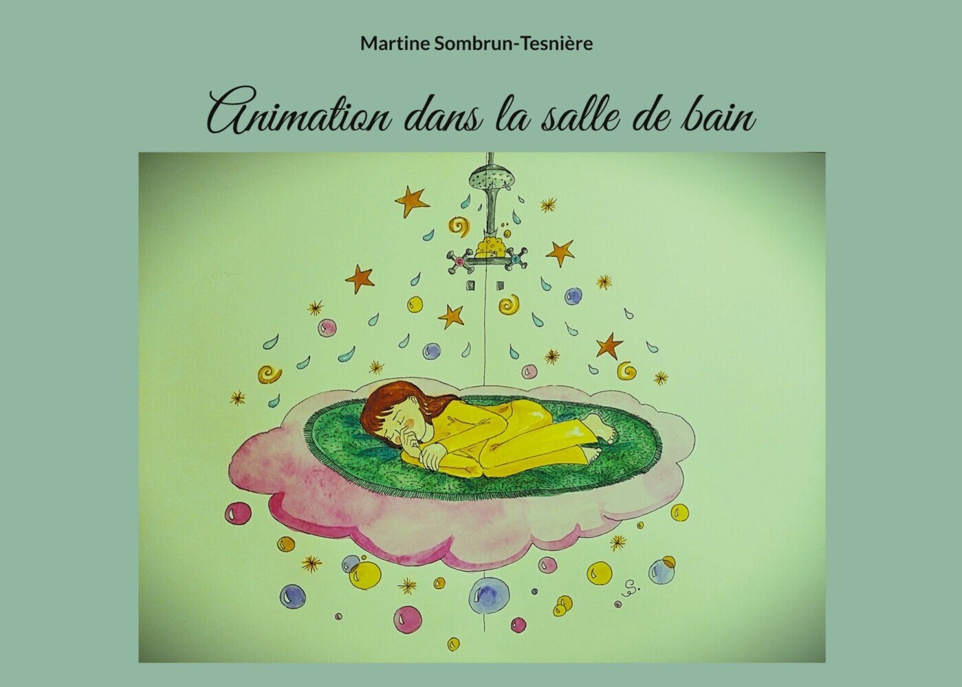 Animation dans la salle de bain main product photo
