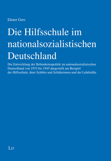 Die Hilfsschule im nationalsozialistischen Deutschland main product photo