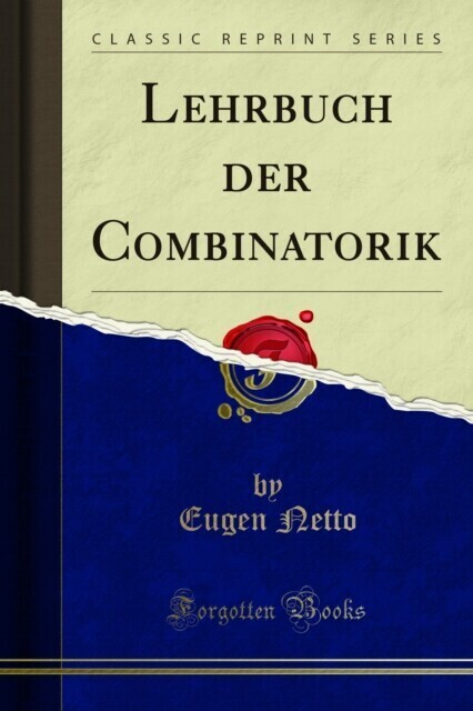 Lehrbuch der Combinatorik main product photo