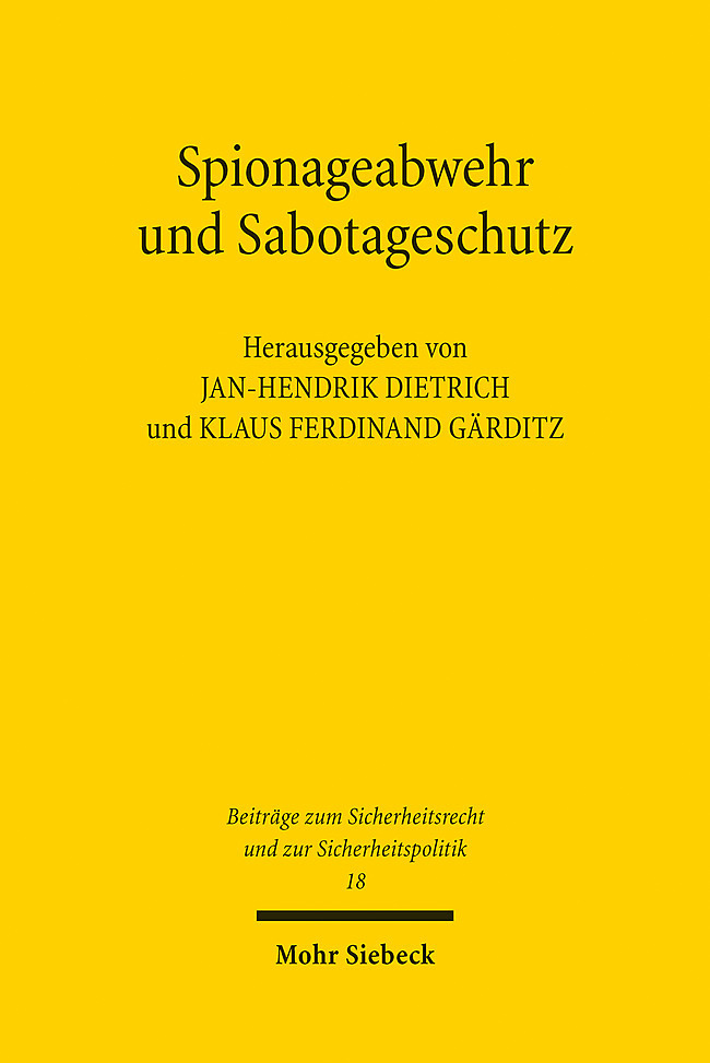 Spionageabwehr und Sabotageschutz main product photo