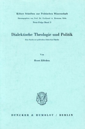 Dialektische Theologie und Politik.