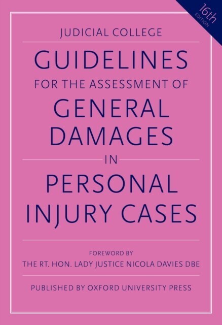 Guidelines for the Assessment of General Damages in Personal Injury Cases main product photo