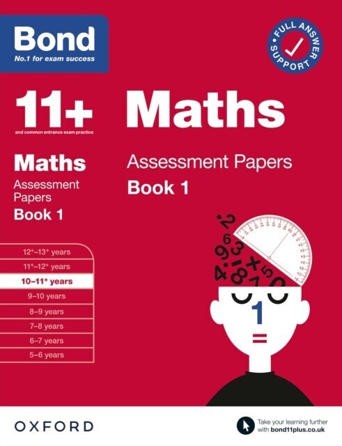 Bond 11+: Maths Assessment Papers Book 1 10-11 Years: Ready for the 2024 exam main product photo