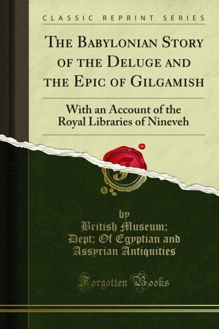 Babylonian Story of the Deluge and the Epic of Gilgamish main product photo