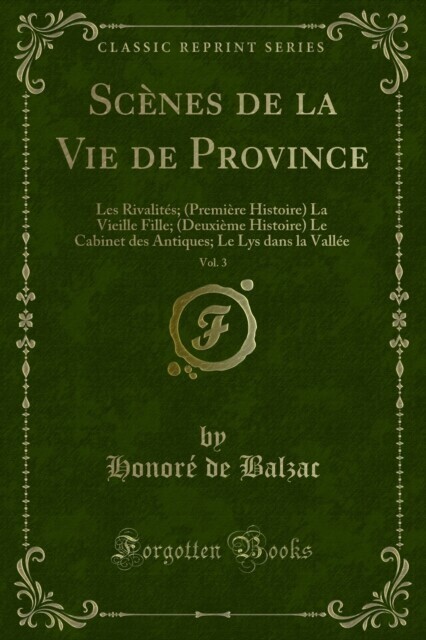Scènes de la Vie de Province main product photo