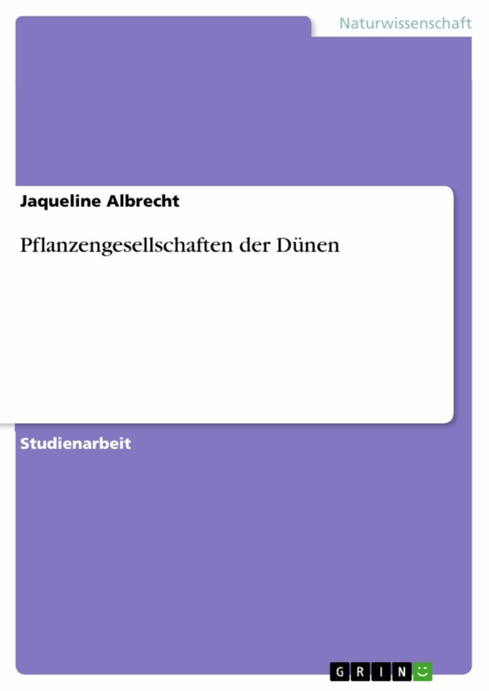 Pflanzengesellschaften der Dünen main product photo