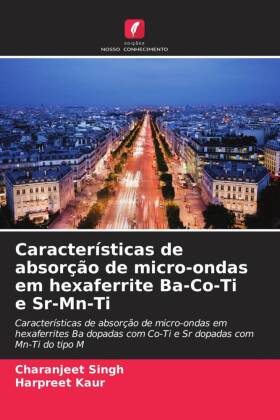 Características de absorção de micro-ondas em hexaferrite B...