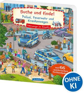 Suche und finde! Polizei, Feuerwehr und Krankenwagen