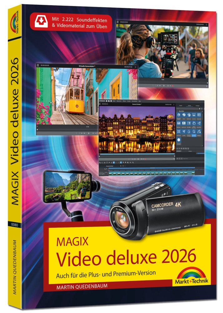 MAGIX Video deluxe 2026 - Das Buch zur Software. Die besten Tipps und Tricks. main product photo
