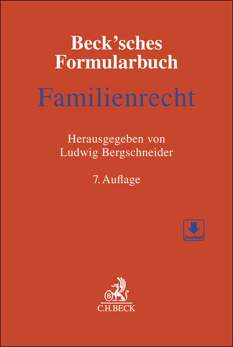 Beck'sches Formularbuch Familienrecht main product photo