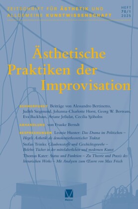 Ästhetische Praktiken der Improvisation