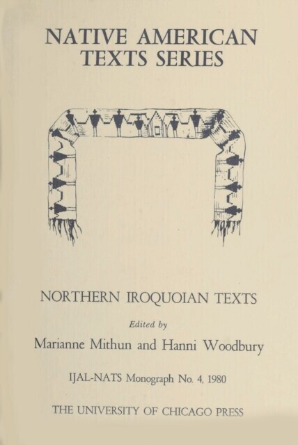 Northern Iroquoian Texts main product photo