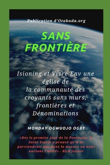 Sans frontière Isioning et Vivre Env une église de la communauté des croyants sans murs, main product photo