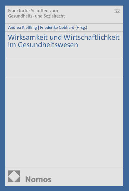 Wirksamkeit und Wirtschaftlichkeit im Gesundheitswesen main product photo