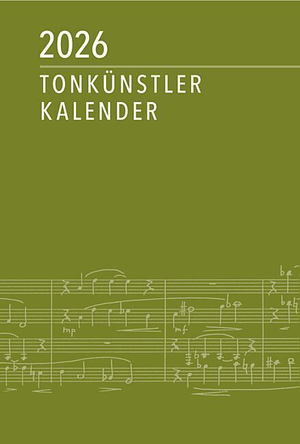 Tonkünstler-Kalender 2026 main product photo