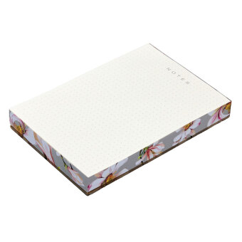 Notizblock mit Farbschnitt Magnolie