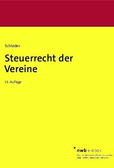 Steuerrecht der Vereine main product photo