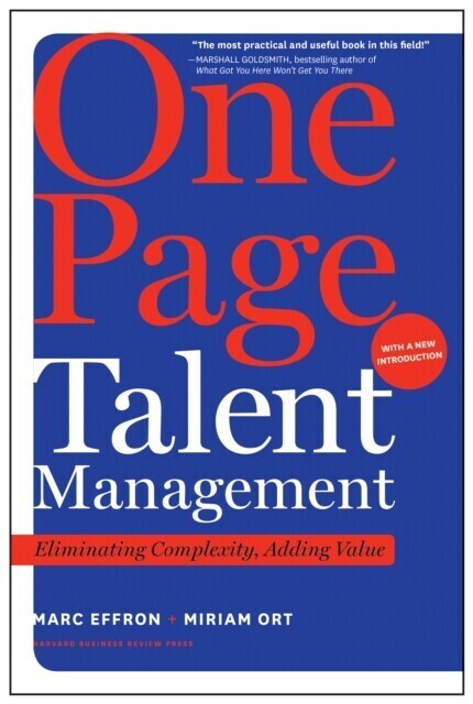 One Page Talent Management, with a New Introduction main product photo