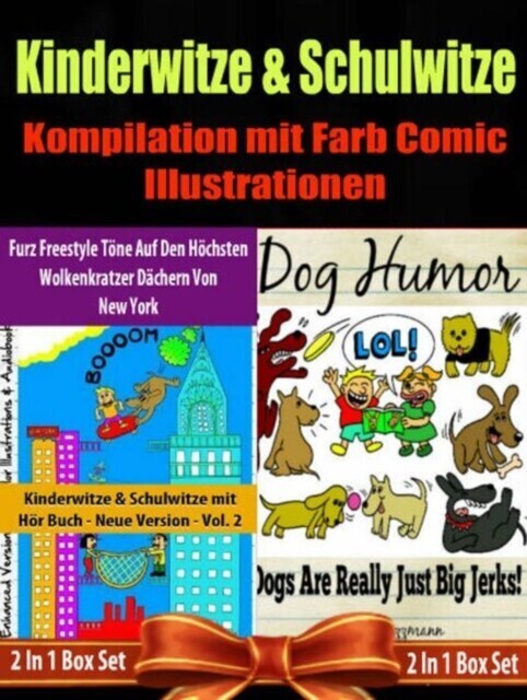 Kinder Bücher: Comic Für Kinder - Kinderwitze & Schulwitze mit Hör Buch: Furz Freestyle Töne Auf Den Höchsten Wolkenkratzer Dächern Von New York & Darüber Hinaus: 2 In 1 Box Set main product photo