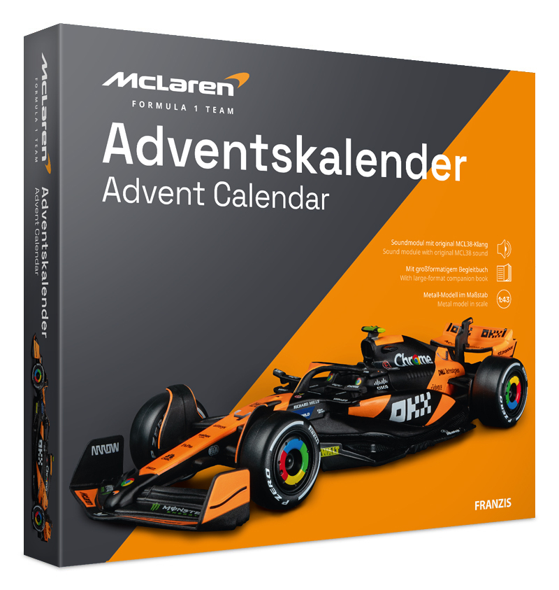 FRANZIS 67391 - McLaren Formula 1 Team Adventskalender main product photo