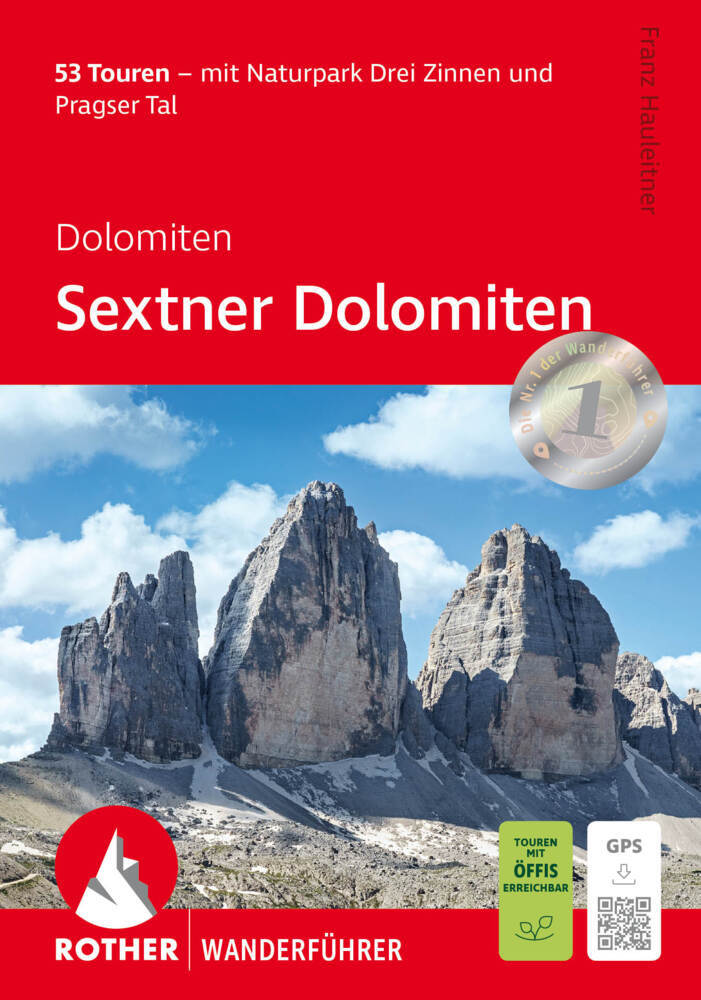 Dolomiten - Sextner Dolomiten, Rother Wanderführer main product photo