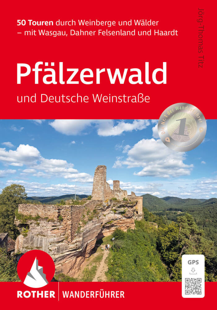 Pfälzerwald und Deutsche Weinstraße, Rother Wanderführer main product photo