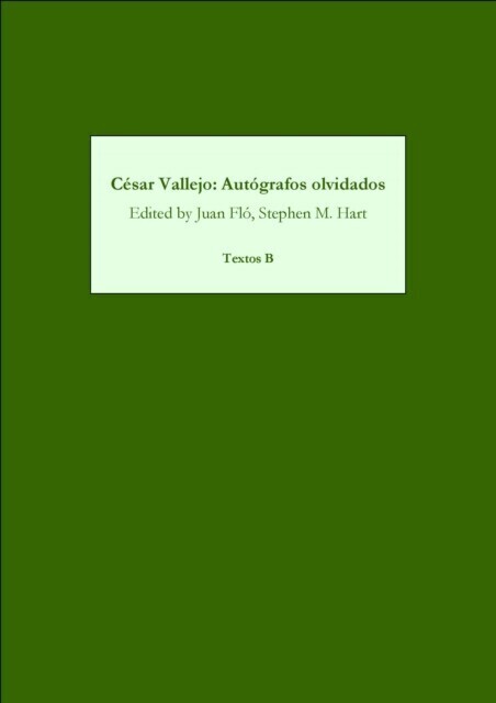 César Vallejo: Autógrafos olvidados main product photo