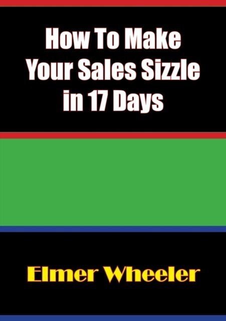 How To Make Your Sales Sizzle in 17 Days main product photo