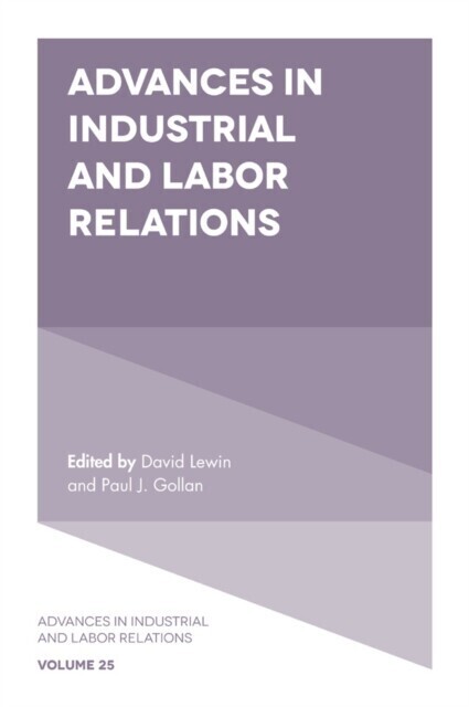 Advances in Industrial and Labor Relations main product photo