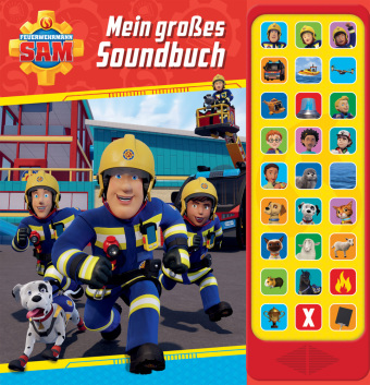Feuerwehrmann Sam - Mein großes Soundbuch - 27-Button-Soundbuch - Hardcover-Buch mit 27 Geräuschen