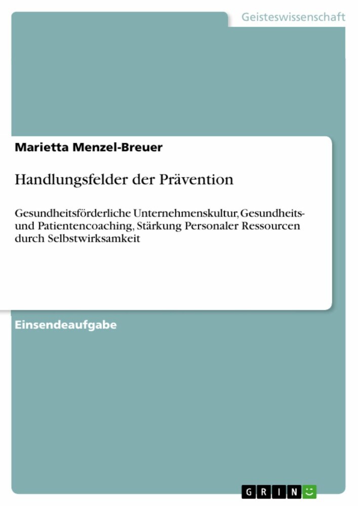 Handlungsfelder der Prävention main product photo