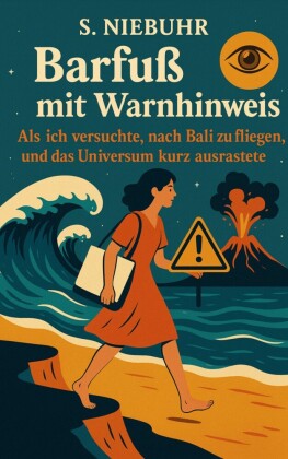 Barfuß mit Warnhinweis