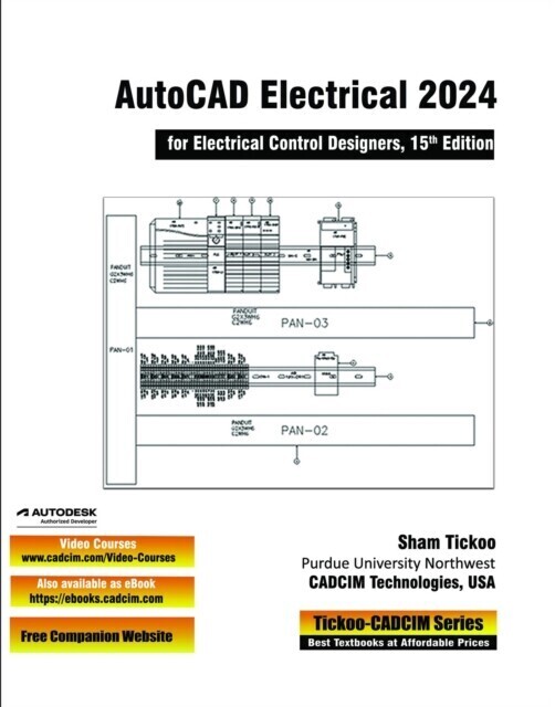 AutoCAD Electrical 2024 for Electrical Control Designers, 15th Edition main product photo